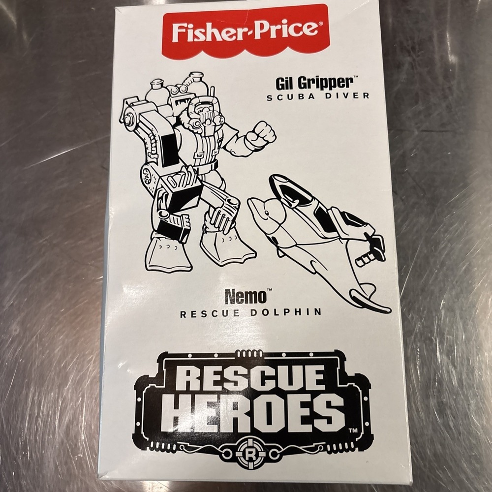 Fisher Price-Rescue Heroes-Gil Gripper (Scuba Diver) Nemo (Rescue Dolphin)-1998